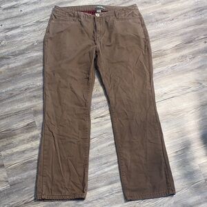 EUC NATURAL REFLECTIONS Brown Pants Plaid Lined 14